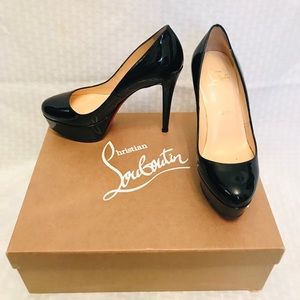 CHRISTIAN LOUBOUTIN PATENT LEATHER BIANCA 35/5B